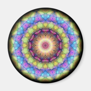 Rainbow stained Glass Magnet