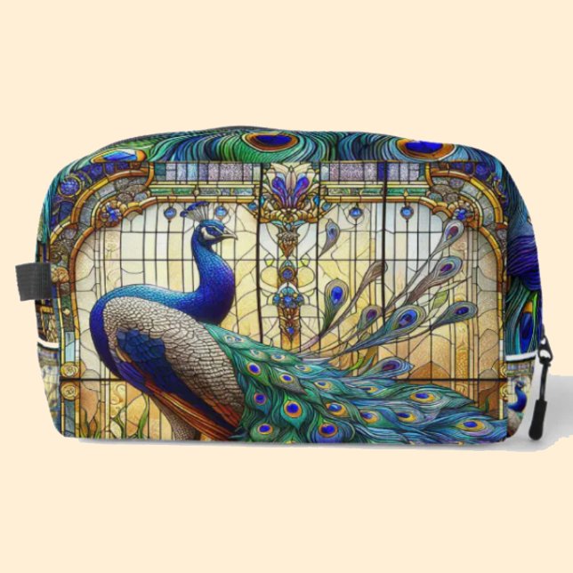 Rainbow Stained Glass Peacock Dopp Kit (Creator Uploaded)