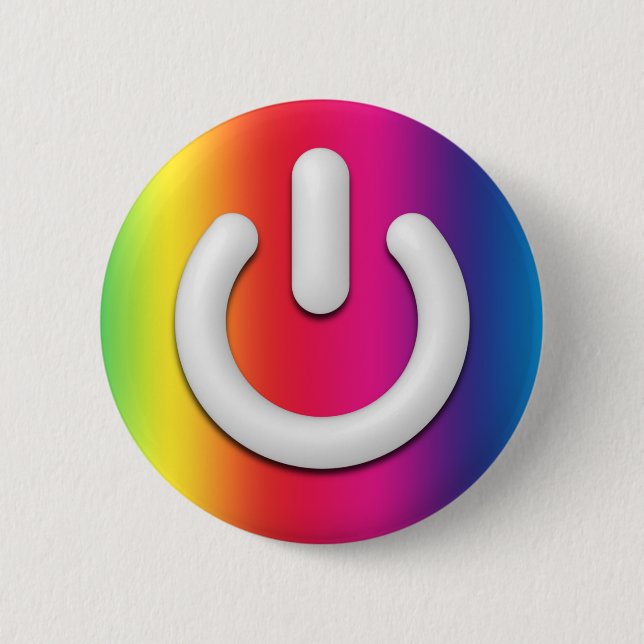 Rainbow Standby Button - Vertical (Front)