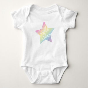 Rainbow Star Baby Shower Bodysuit