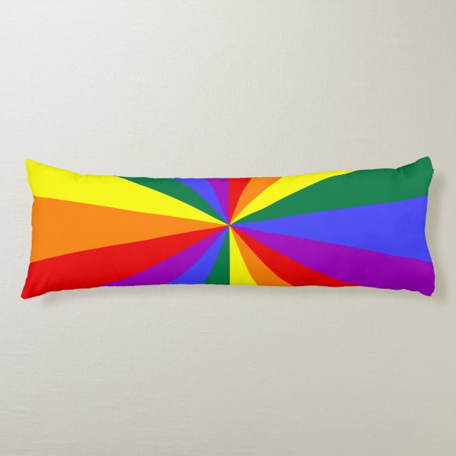 Rainbow Star Burst Pattern Body Cushion (Front)