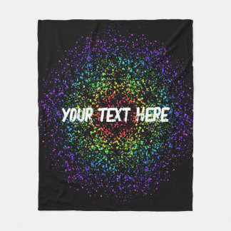 Rainbow Star Galaxy Void Fleece Blanket
