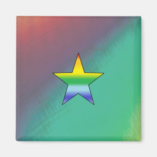 Rainbow Star Magnet