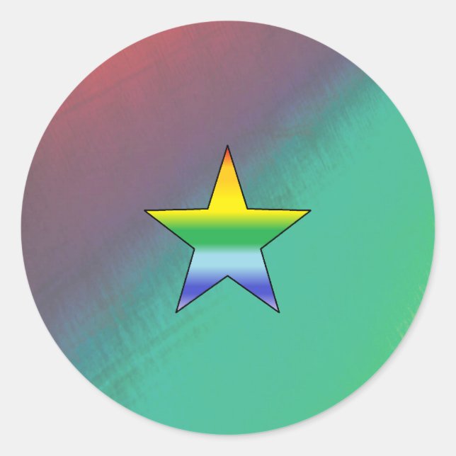 Rainbow Star Sticker (Front)