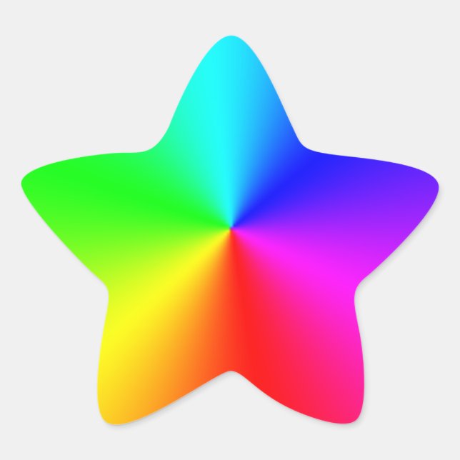 Rainbow Star Sticker (Front)