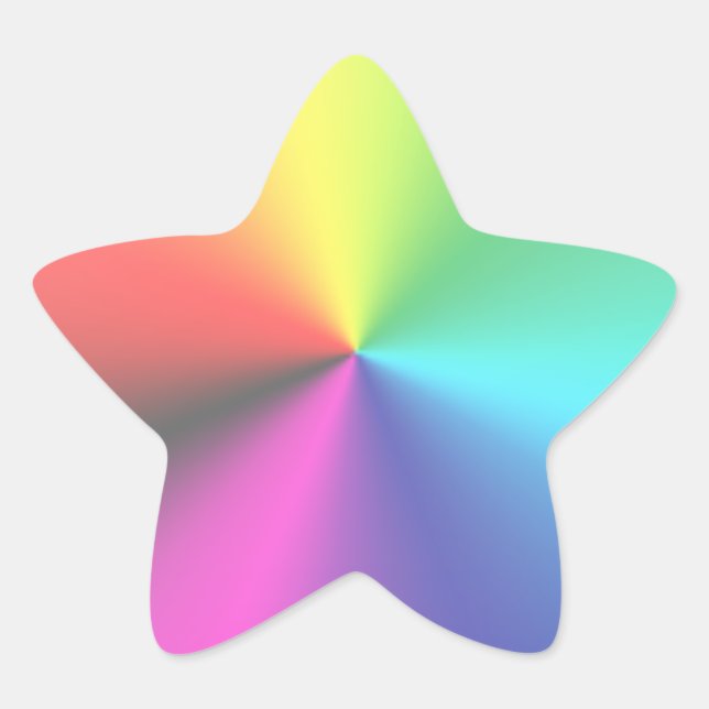 Rainbow Star Sticker (Front)