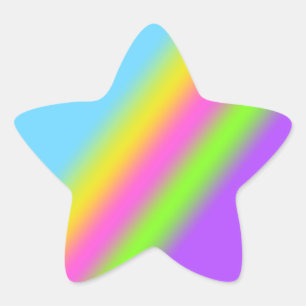 Rainbow Star Stickers