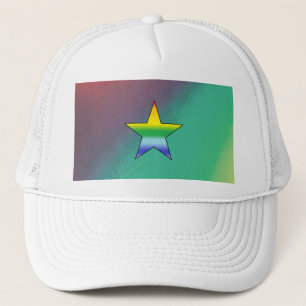 Rainbow Star Trucker Hat