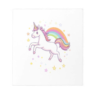 Rainbow Star Unicorn (1) Notepad
