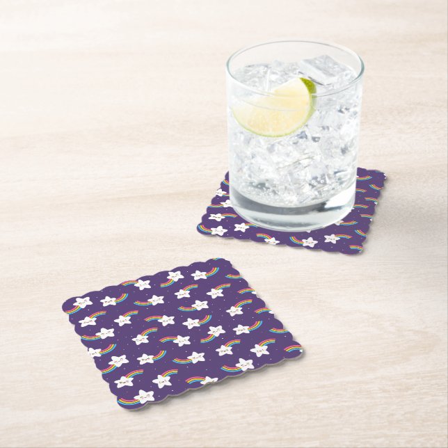 Rainbow Stars Coasters (Insitu)