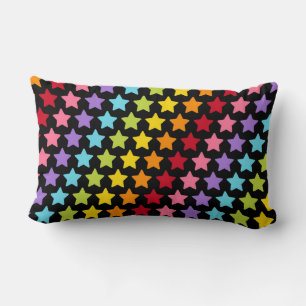Rainbow Stars Coloful Decorative Throw Pillow