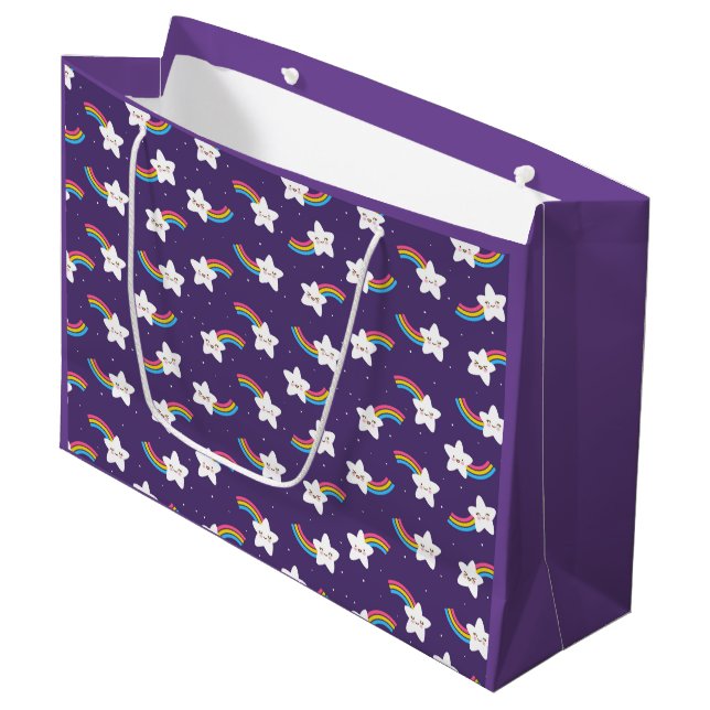 Rainbow Stars Gift Bags (Front Angled)