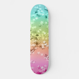 Rainbow Stars Glitter #1 #shiny Skateboard