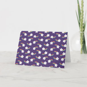 Rainbow Stars Greeting Card (Blank)