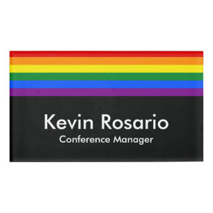 RAINBOW & STARS LGBT COLORS + your ideas Name Tag
