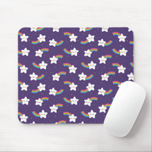 Rainbow Stars Mouse Pad