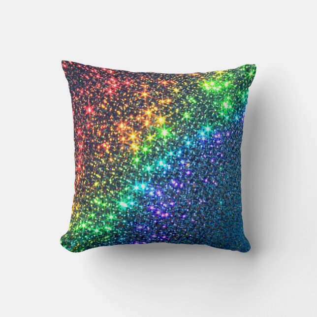 Rainbow Stars Party      Cushion (Front)