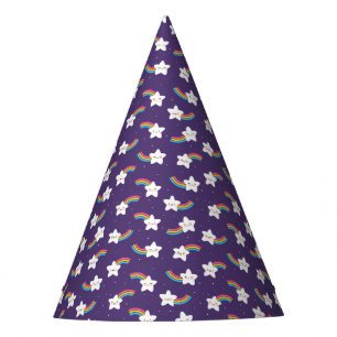 Rainbow Stars Party Hat
