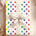 Rainbow Stars Pattern Wrapping Paper<br><div class="desc">Wrap your gifts in a burst of colour and fun with this whimsical wrapping paper featuring a vibrant rainbow of stars. The playful pattern is perfect for birthdays, baby showers, or any celebration that calls for a touch of magic. Made with high-quality paper, this gift wrap will make your presents...</div>