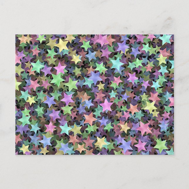 Rainbow Stars Postcard (Front)