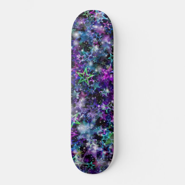 rainbow stars skateboard (Front)