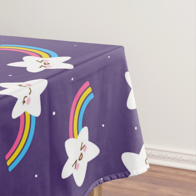 Rainbow Stars Tablecloth (In Situ)