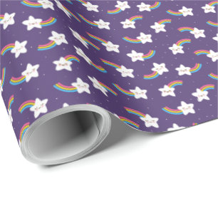 Rainbow Stars Wrapping Paper