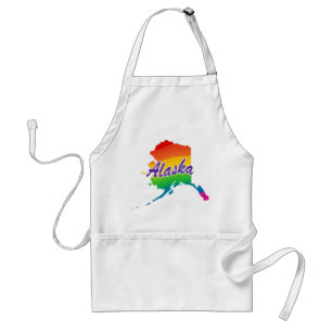 Rainbow State Of Alaska Standard Apron