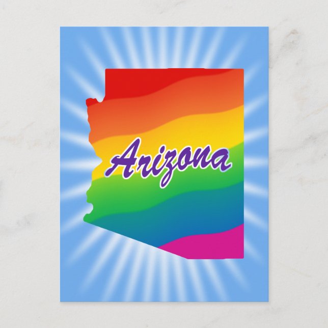 Rainbow State of Arizona Postcard (Front)
