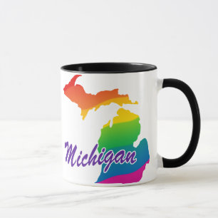 Rainbow State Of Michigan Mug