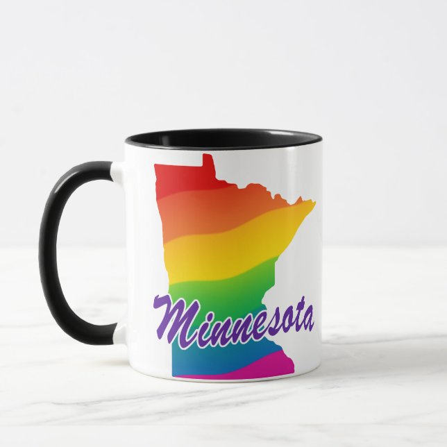 Rainbow State Of Minnesota Mug (Left)