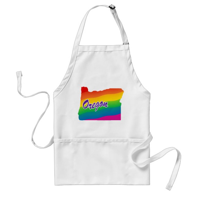 Rainbow State Of Oregon Standard Apron (Front)