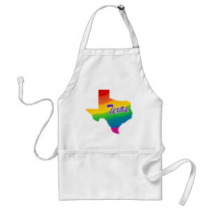 Rainbow State Of Texas Standard Apron