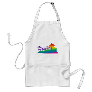 Rainbow State Of Virginia Standard Apron