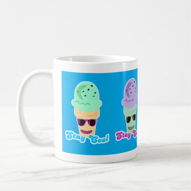 Rainbow Staying Cool Cone Pals Coffee Mug (Left)