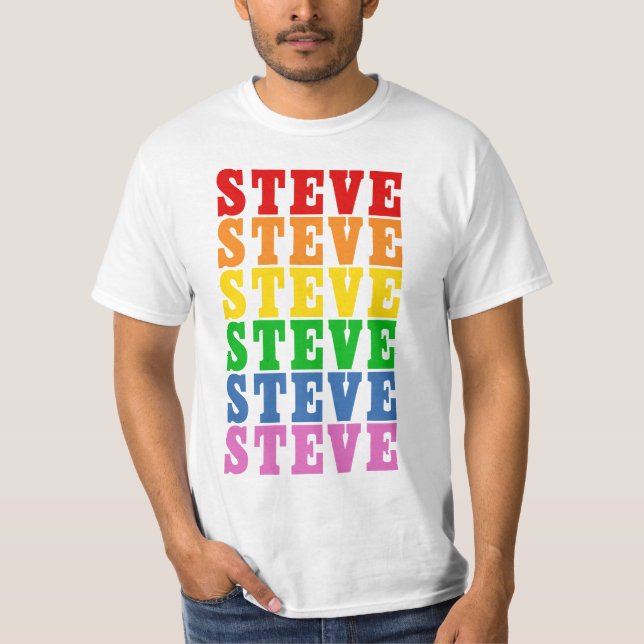 Rainbow Steve T-Shirt (Front)