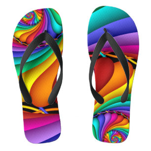 Rainbow Stitchery Gay Pride LGBT Flip-flops Thongs