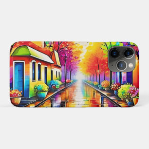 Rainbow Street: Vivid Town iPhone 11 Pro Case