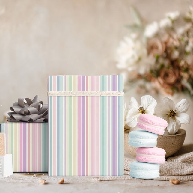 rainbow stripe background wrapping paper (Creator Uploaded)