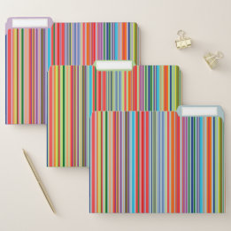 Rainbow Stripe File Folder