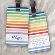 Rainbow Stripe Monogram