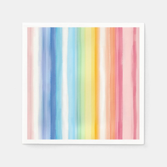 Rainbow stripe napkin (Front)