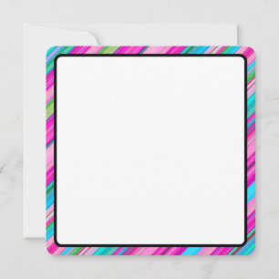Rainbow Stripe Pattern Custom Text