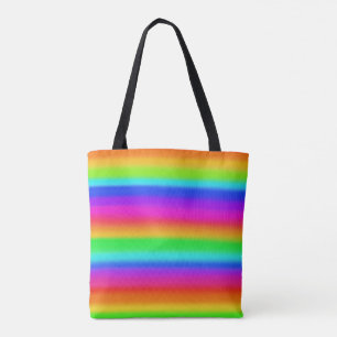 Rainbow Stripe Tote Bag