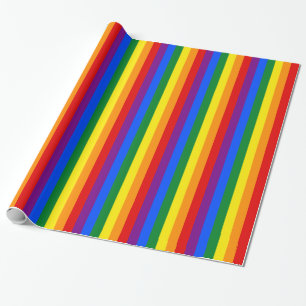 Rainbow Stripe Wrapping Paper