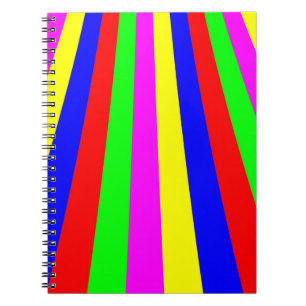 Rainbow Striped Notebook