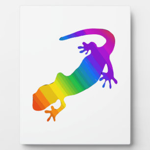 Rainbow Striped Salamander Plaque