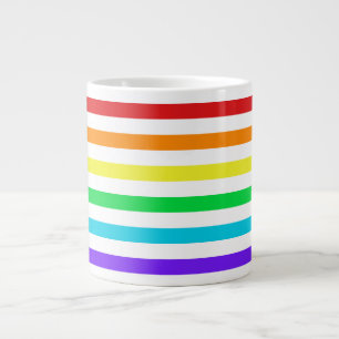 Rainbow Stripes 2 Jumbo Mug