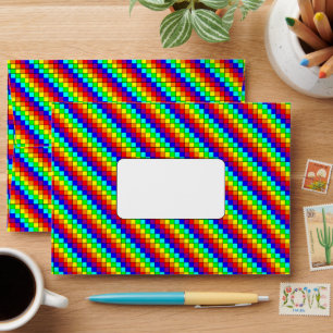 Rainbow Stripes - A7 Envelope