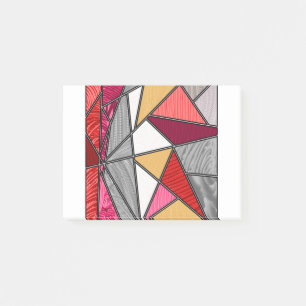 Rainbow Stripes Abstract Design Post-it Notes